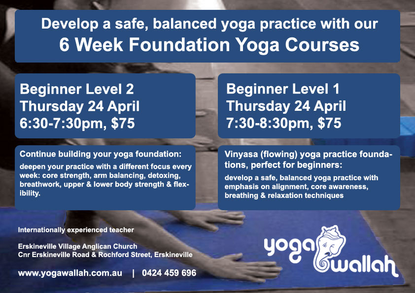 Yoga_found_apr2014_blu_shadow_land_L21 Beginner Course Poster